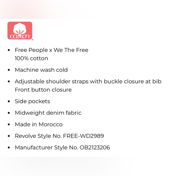 FREE PEOPLE- Edie Denim Skirtall in Apple Blues - Picture 6 of 6